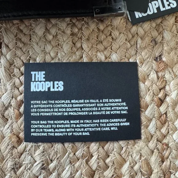 The Kooples Emily Small Bag in Black Stud-Effect Leather – NWT - Picture 7 of 8